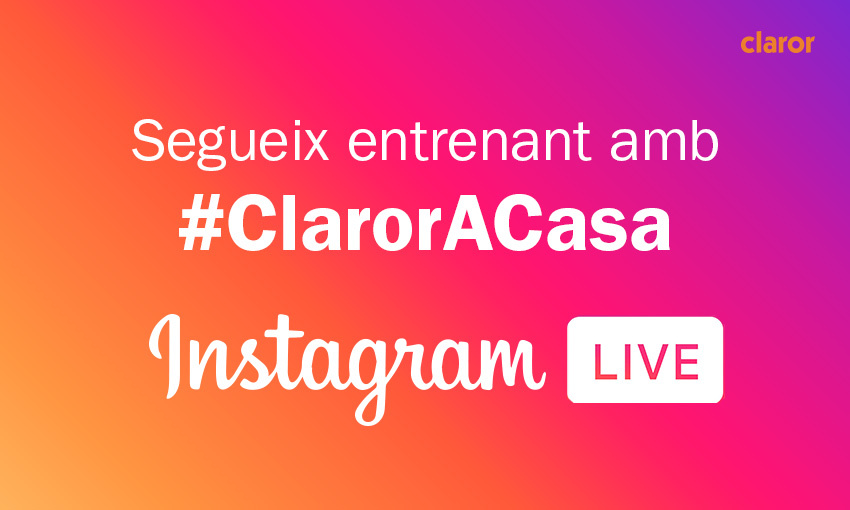 Segueix entrenant amb Claror a casa