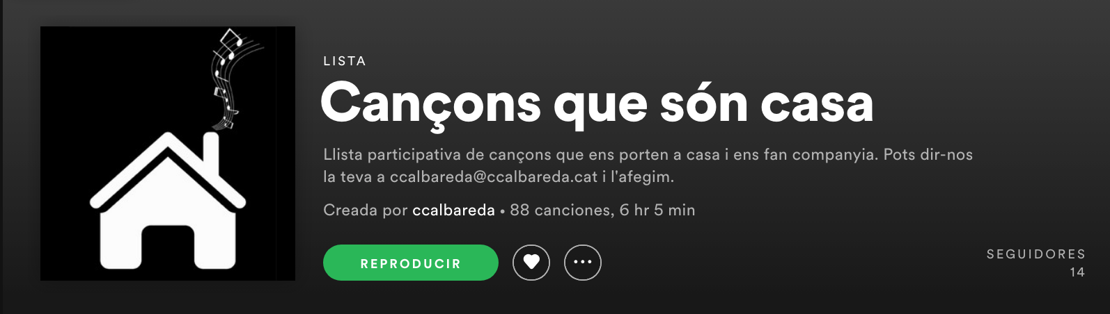 Llista col·laborativa - Cançons que són casa