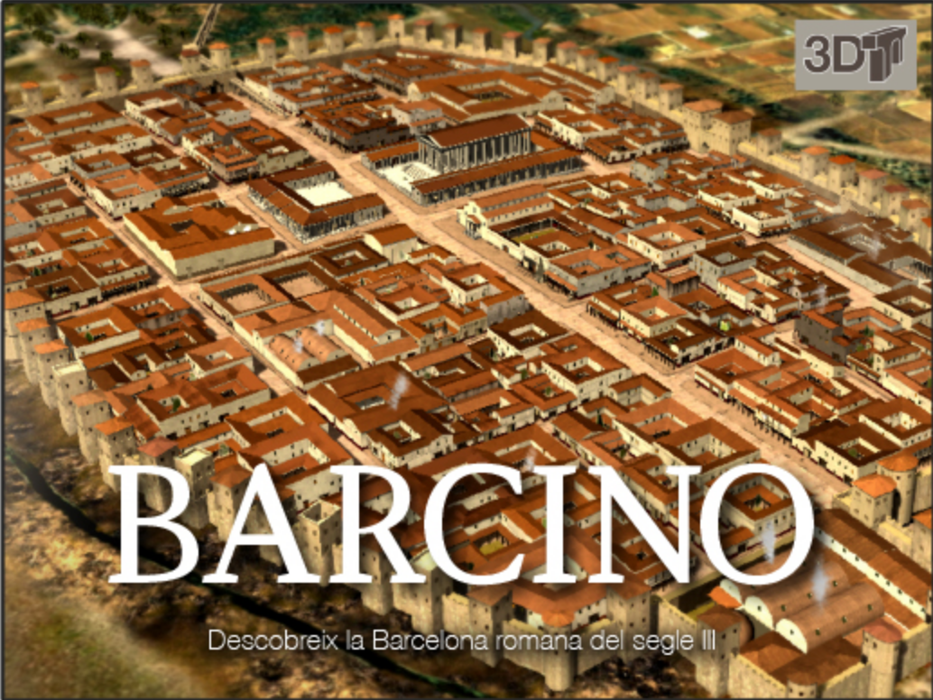 Recorregut per la Barcino romana, en tres dimensions.