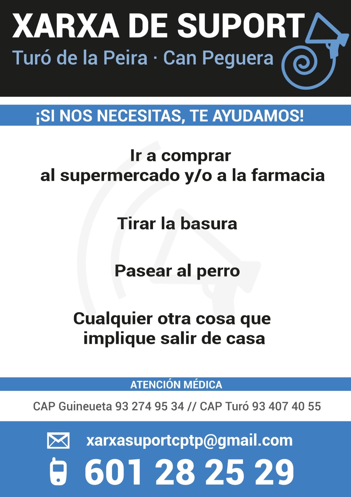 Xarxa de suport de Can Peguera i Turó de la Peira.