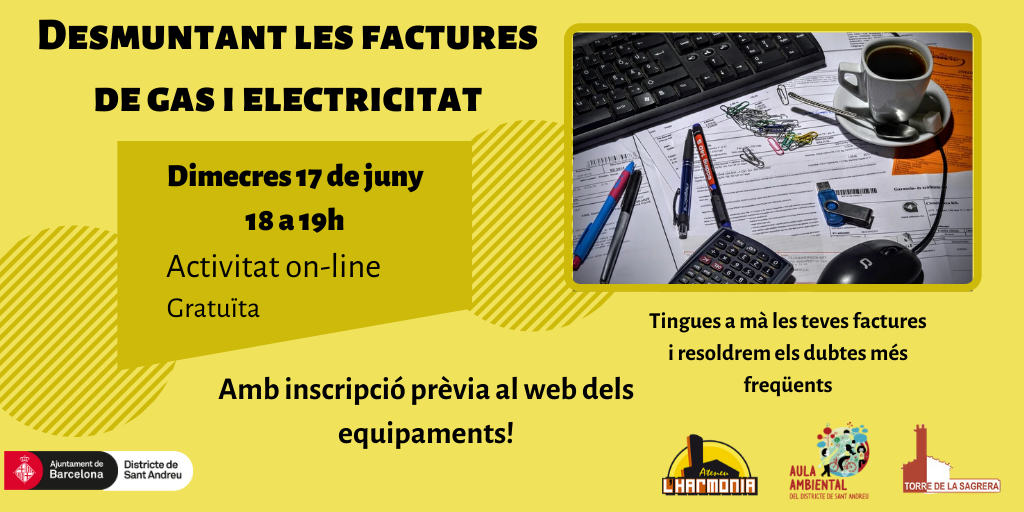 Desmuntant les factures del gas i l'electricitat - Taller virtual